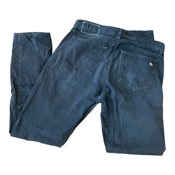 Rag & Bone standard issue Fit 2 Slim Leg navy blue slacks size 32 button fly - Picture 2 of 6